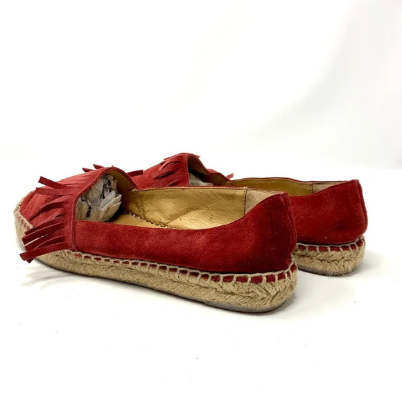 Marc Fisher LTD Cathy‎ Fringe Espadrille Flat Red - Picture 7 of 8
